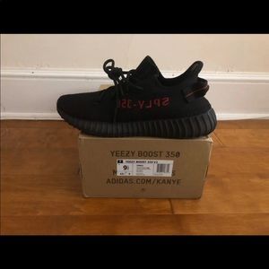 Adidas Yeezy Boost 350 V2 Bred Mens 9.5